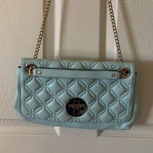 Kate Spade Shoulder Handbag Purse Blue Mint